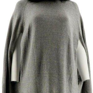 NWOT Chic Cotton / Cashmere Blend  Sweater Cape